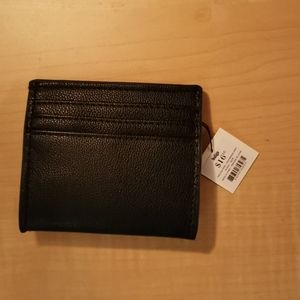 Nwt Wallet coin purse indigo vegan leather